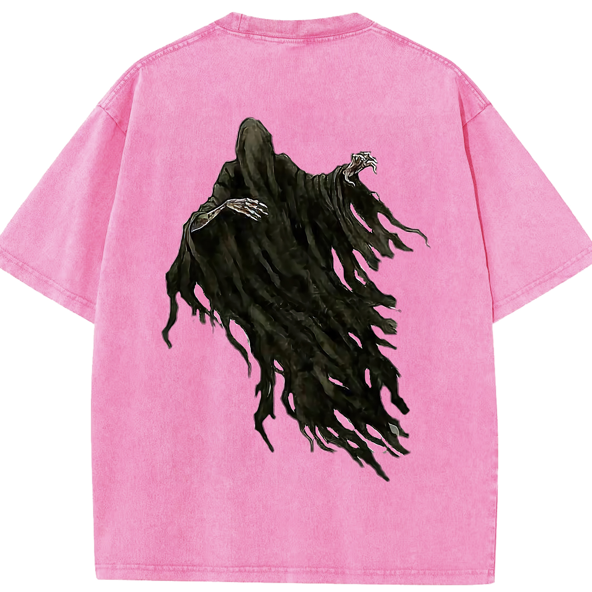 （画像用） Harry Potter ハリー・ポッターシリーズ 綿100% ヴィンテージ風 半袖Tシャツ（背面プリント）